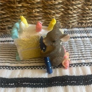 Charming Tails “How Many Candles?” 89/713 Birthday Mouse Figurine Fitz & Floyd
